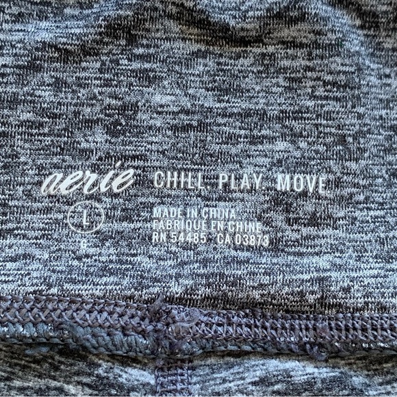Aerie Pants Gray Pull On Bootcut Stretch Women Large Yoga Workout Gym Activewear - Picture 7 of 11
